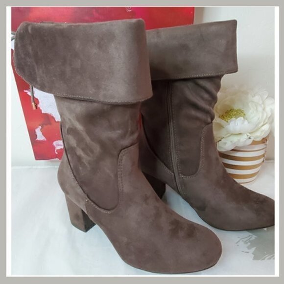 Taupe & Brown Ankle Boots – Size 7 🍂 - Picture 3 of 10